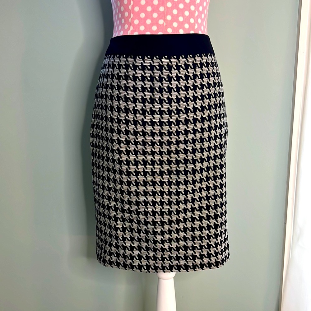 Express Houndstooth Pencil Skirt, Size 12